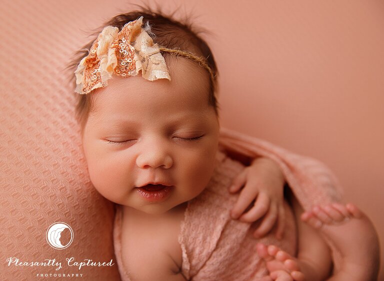 Baby girl smiling - nc Photographer 