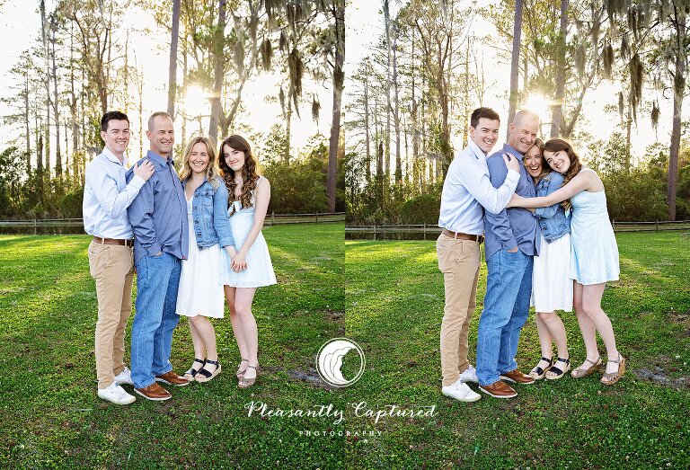 Children embrace dad and laugh at Marston Pavilion Richlands family Photographer