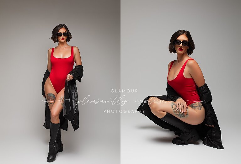 Jacksonville NC luxury glamour photographer captures birthday transformation session